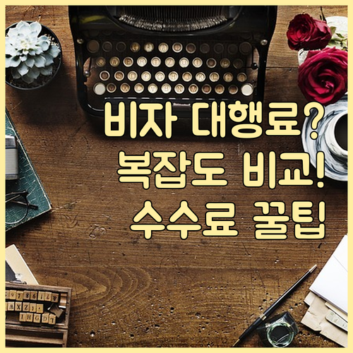 복잡도에 따른 해외 비자 대행 비용 ..