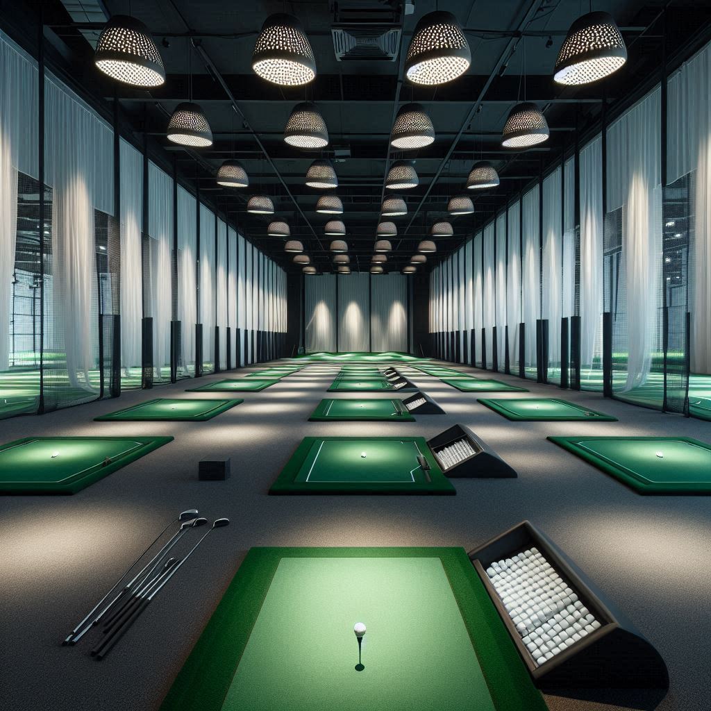 실내골프연습장 배경