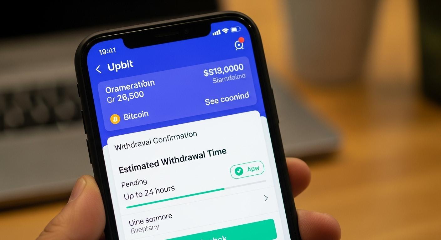 업비트 출금시간
