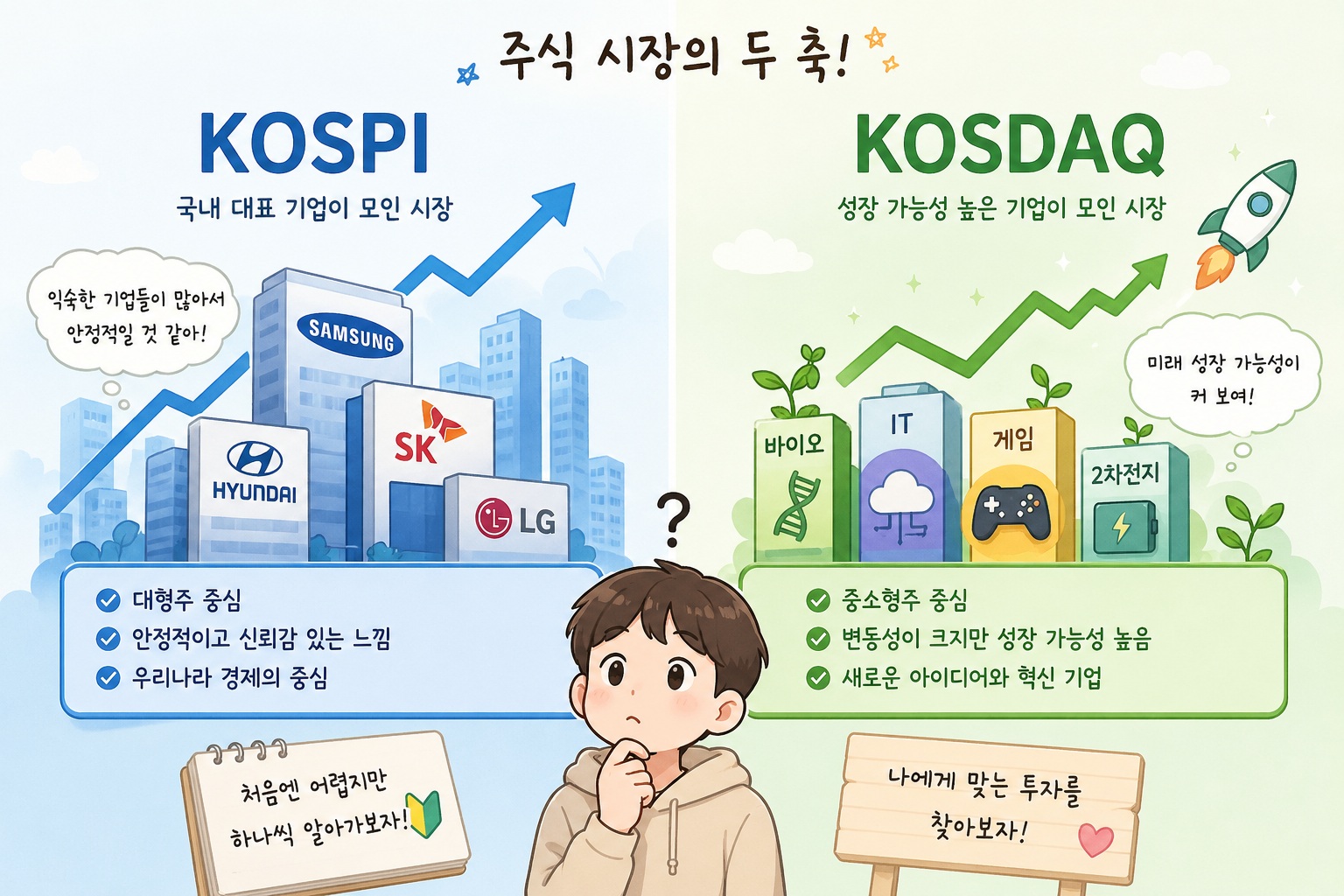 코스피와 코스닥 차이