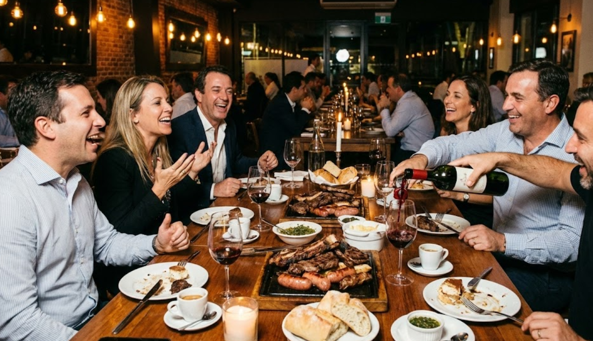 아르헨티나 아사도 식사