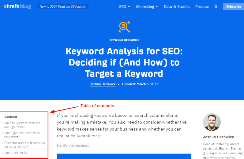 6. 독자에게 이정표를 제공하자