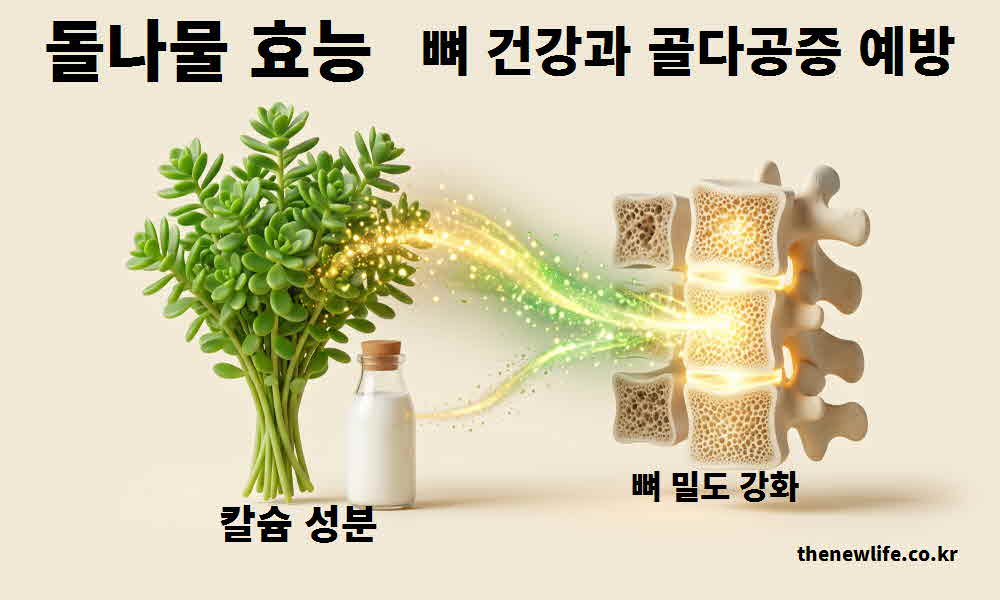돌나물 효능 뼈 건강 골다공증 예방