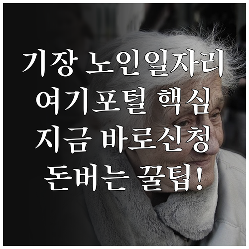 부산 기장군 노인 일자리 여기 포털 ..