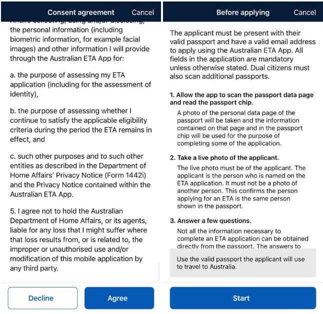 호주 ETA발급방법