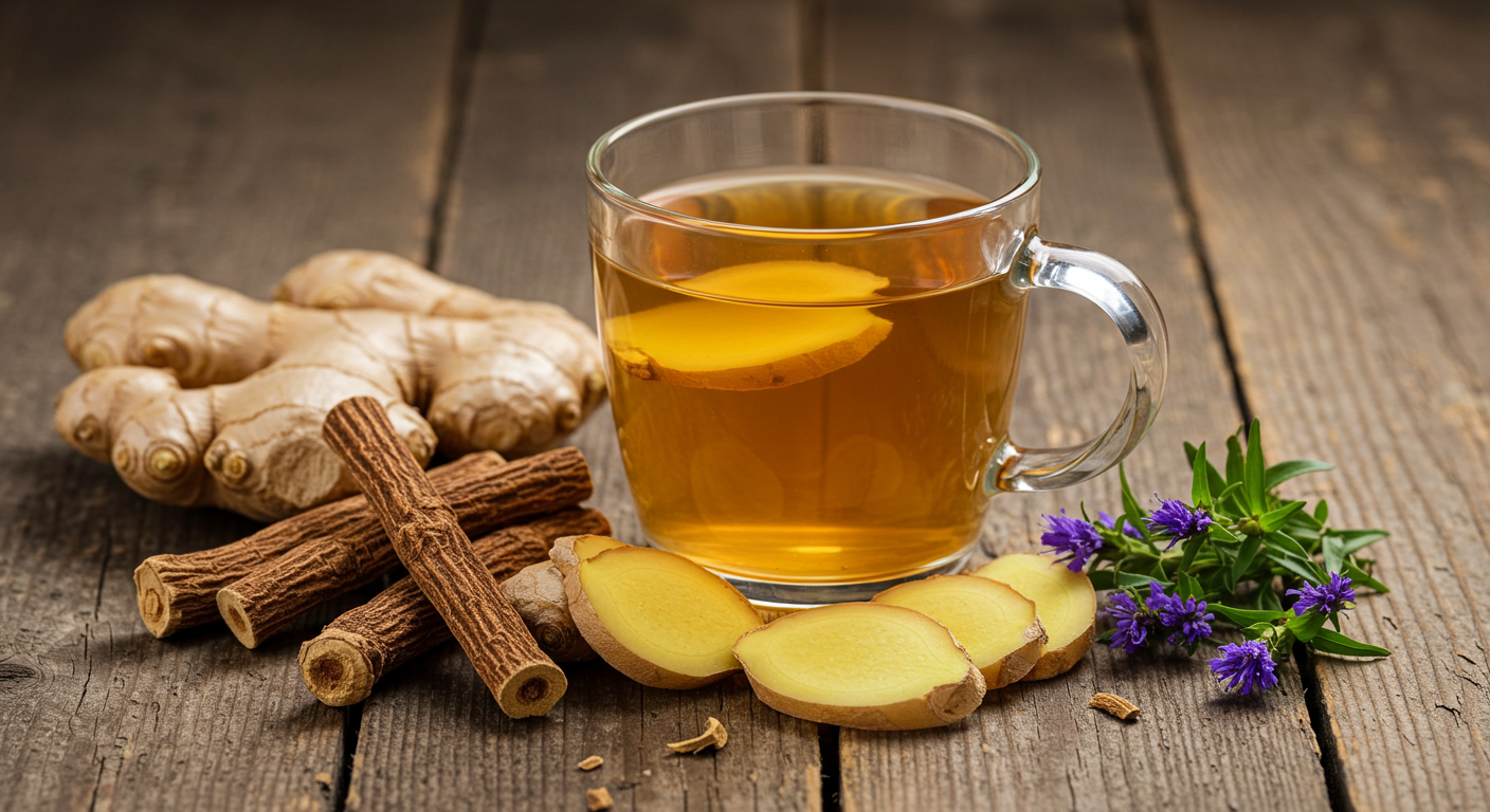 도라지, 생강, 감초 사진