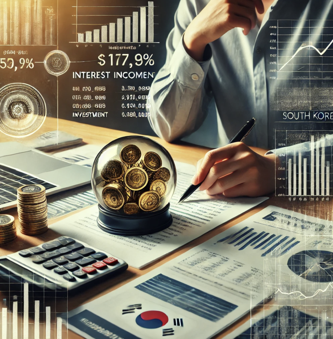 금융소득 분석 중인 전문가