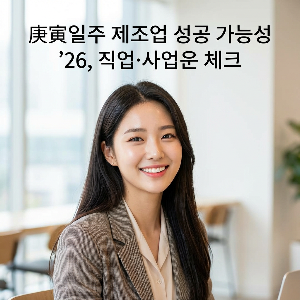 庚寅일주 제조업 성공 가능성 &rsquo;26 ｜ 직업&middot;사업운 체크