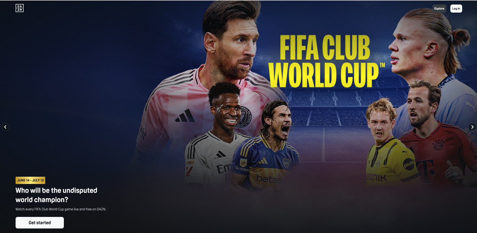 DAZN-메인-페이지