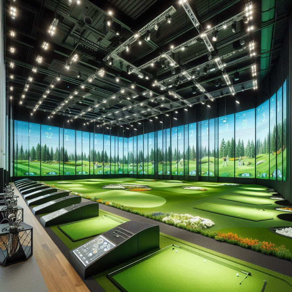 실내골프연습장 배경