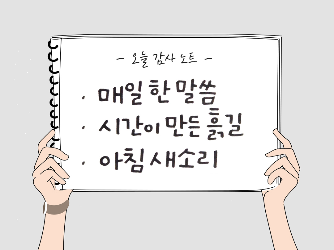 오늘 감사한 순간들, 일상 속 숨겨진 보물찾기
