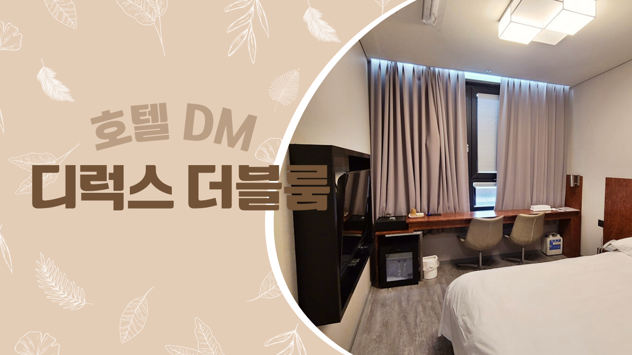 동대문 근처 호텔, 동묘역 호텔 DM 디럭스 더블룸 후기 (욕조있음) 가성비 호텔
