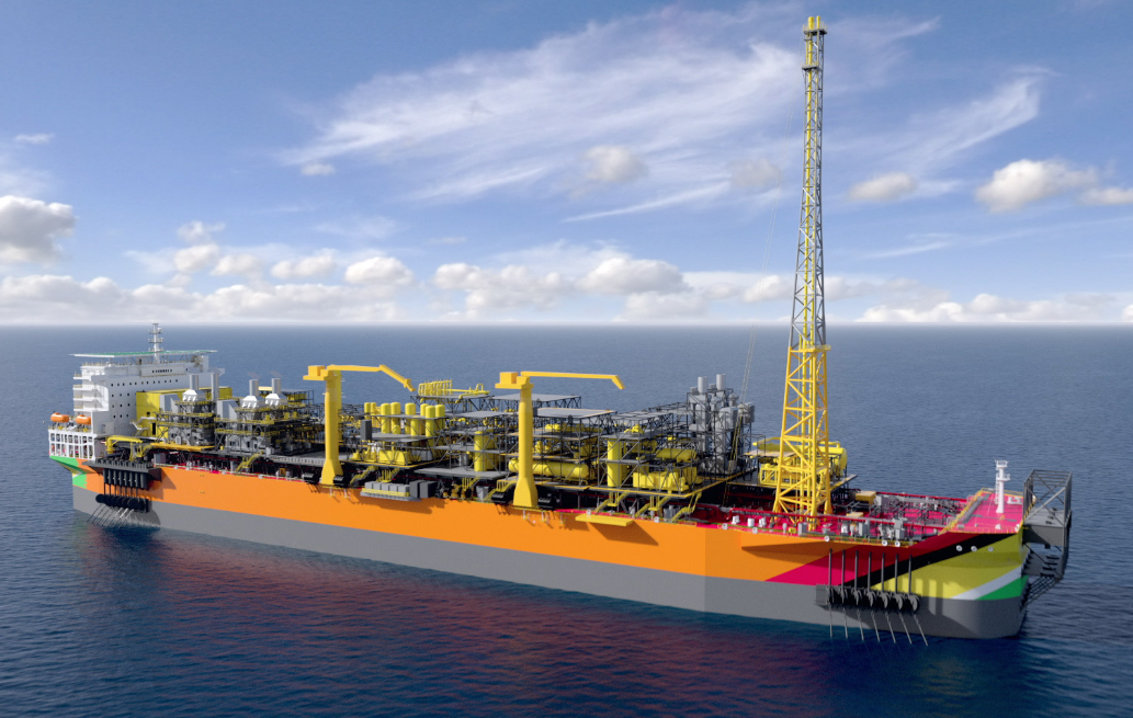 엑슨모빌 The Liza Unity FPSO.