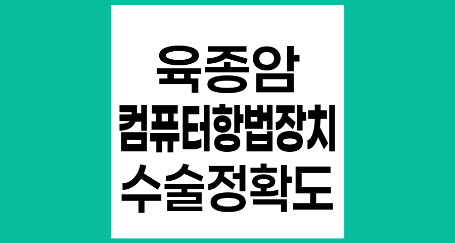 육종암 수술에서 컴퓨터 항법장치의 정확도 향상 효과