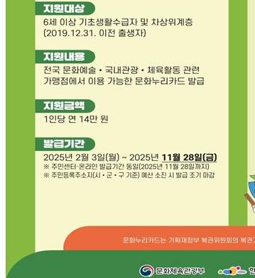 문화누리카드 온라인 사용처