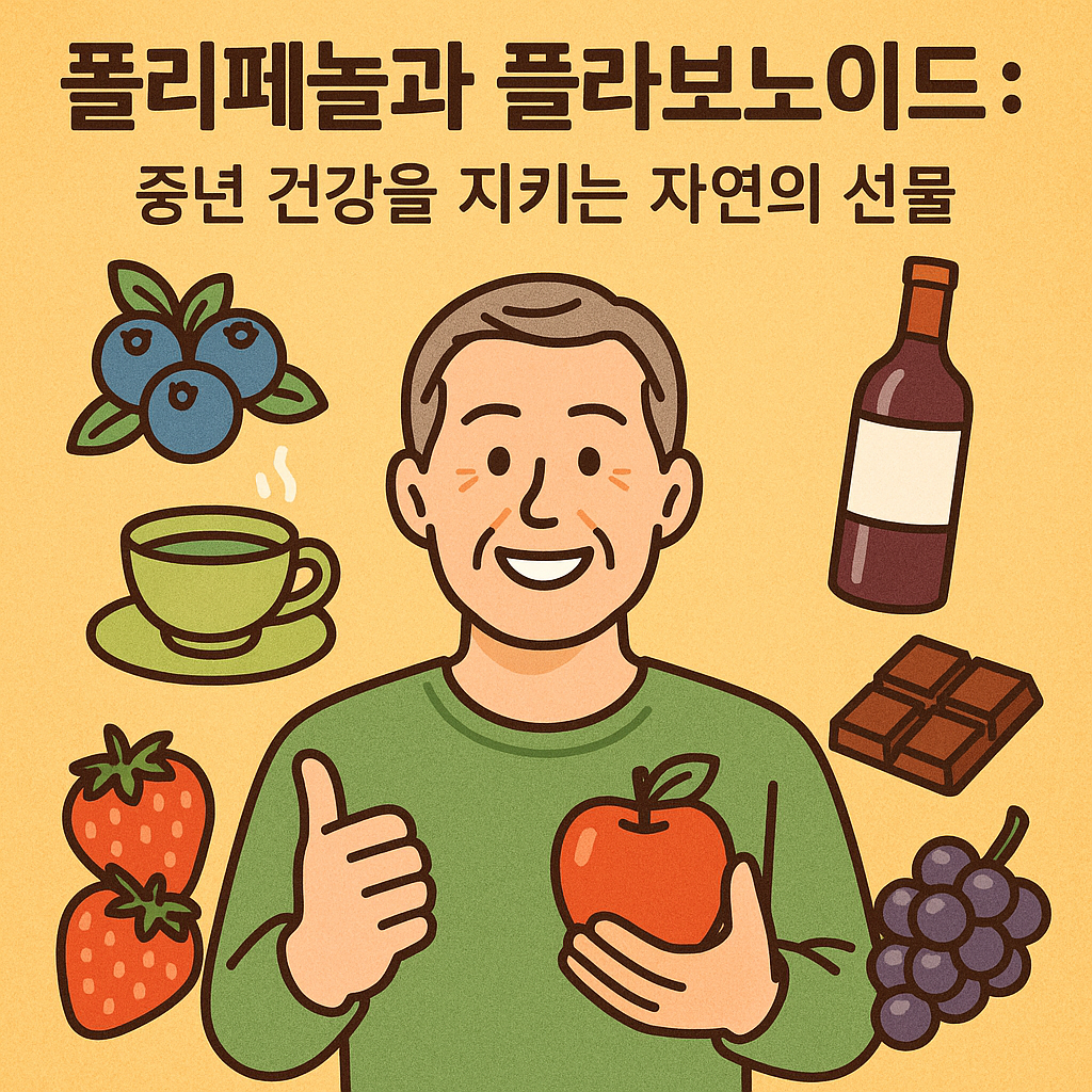 폴리페놀과 플라보노이드가 많은 음식들