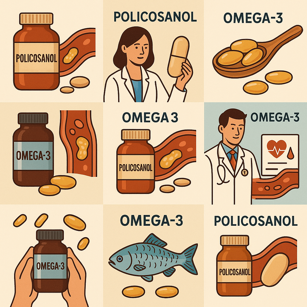 폴리코사놀 vs 오메가3 관련 이미지
