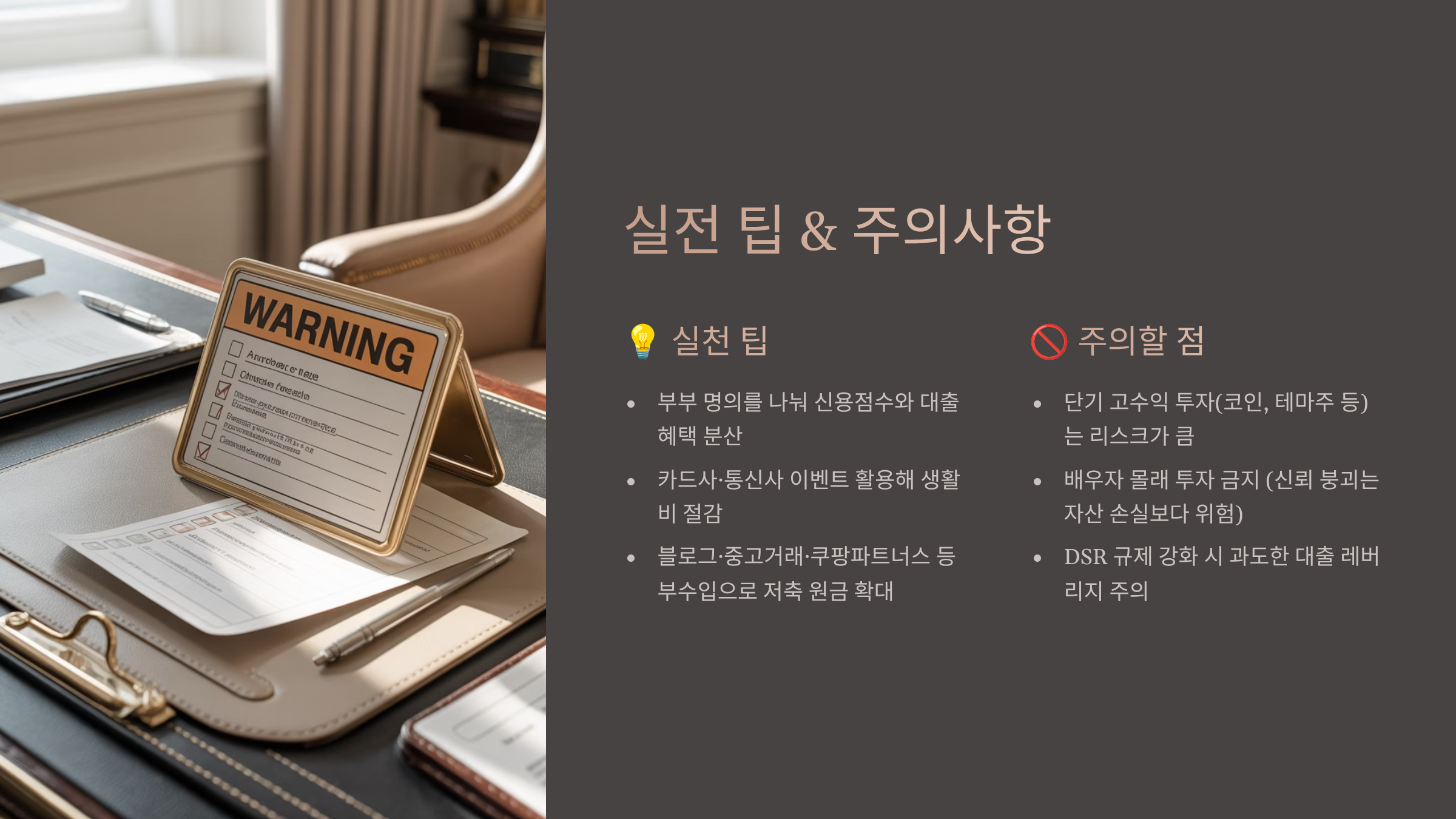 실전 팁 &amp; 주의사항
