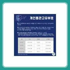 개인통관-고유번호