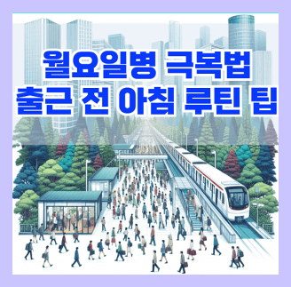월요일병 극복법과 출근 전 아침 루틴