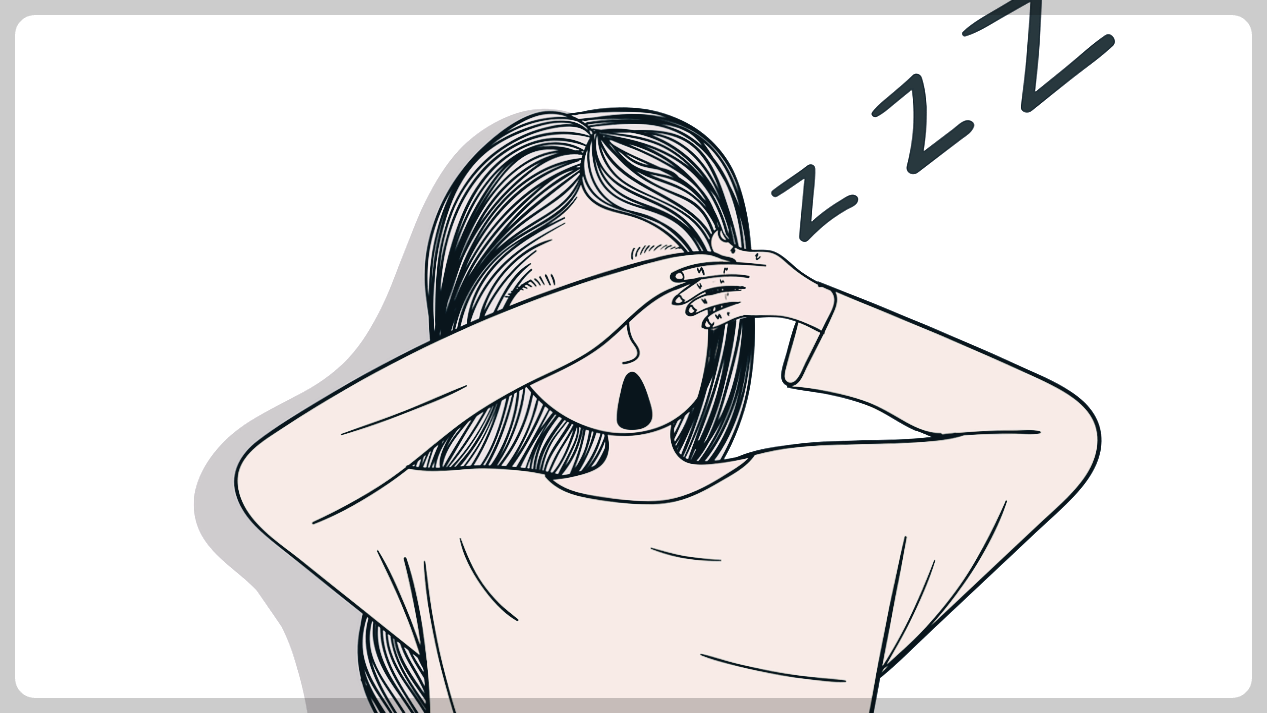 여성 피곤한 춘곤증