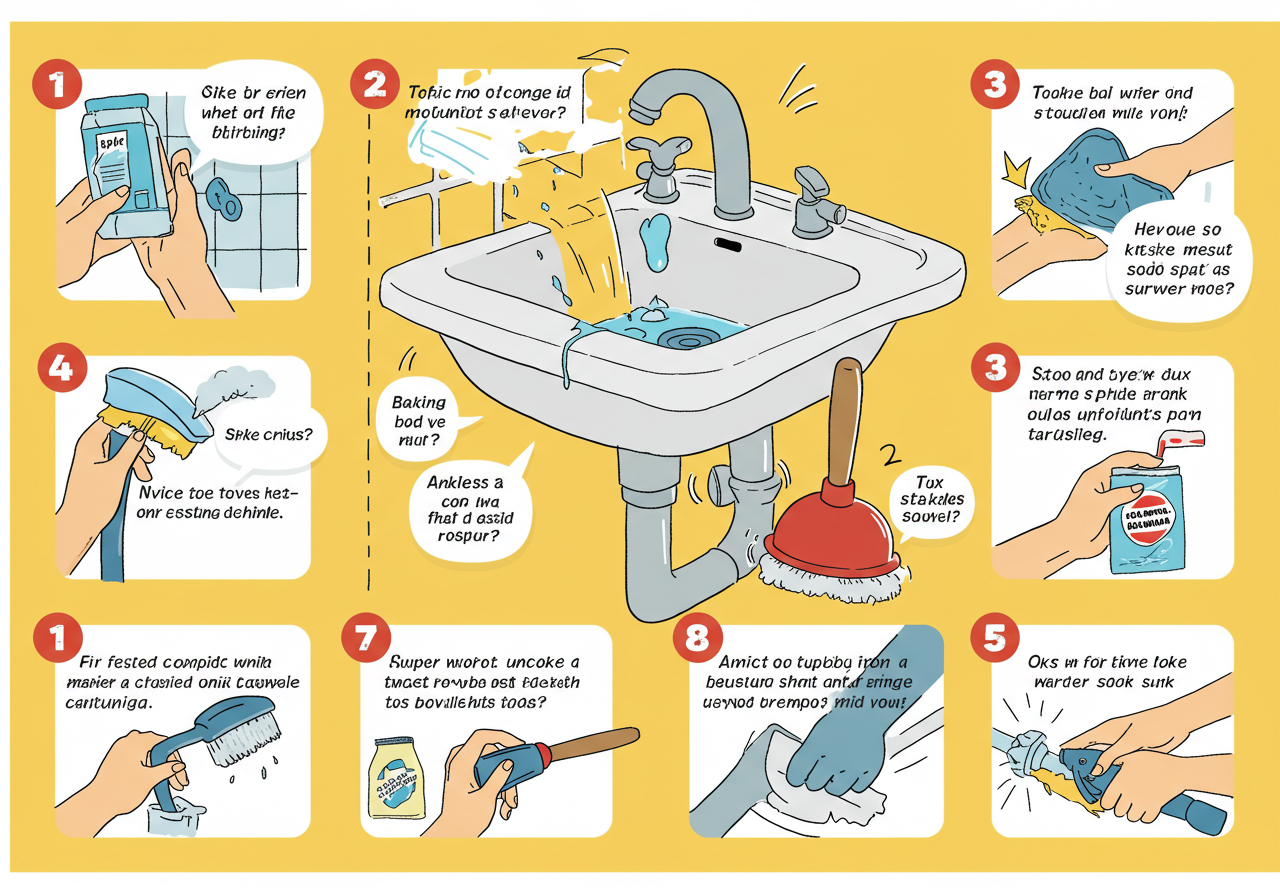 세면대 클리너 제품도 고려해보세요
