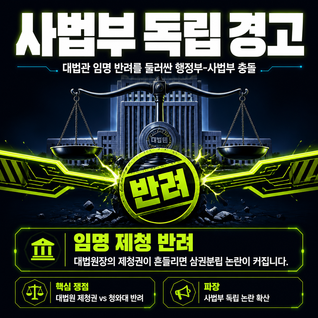 사법부 독립 경고