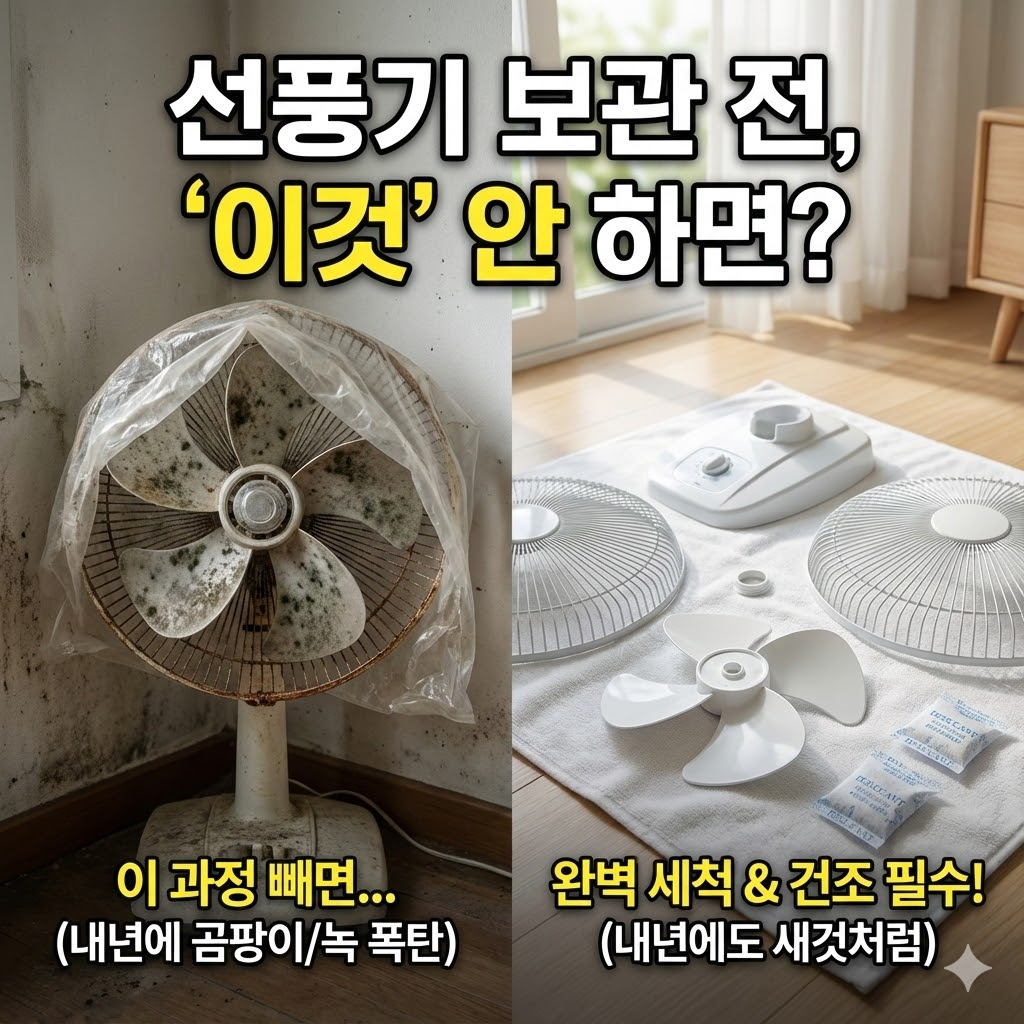선풍기 보관 전 이 과정을 빼면 다음 해 불편해집니다