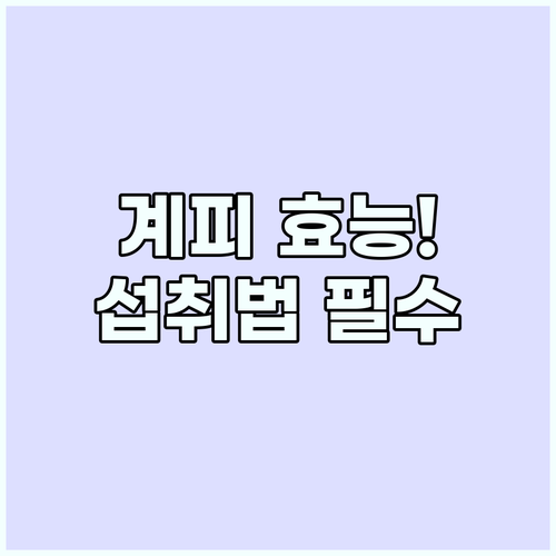 계피 효능 섭취 방법과 주의사항 총정..