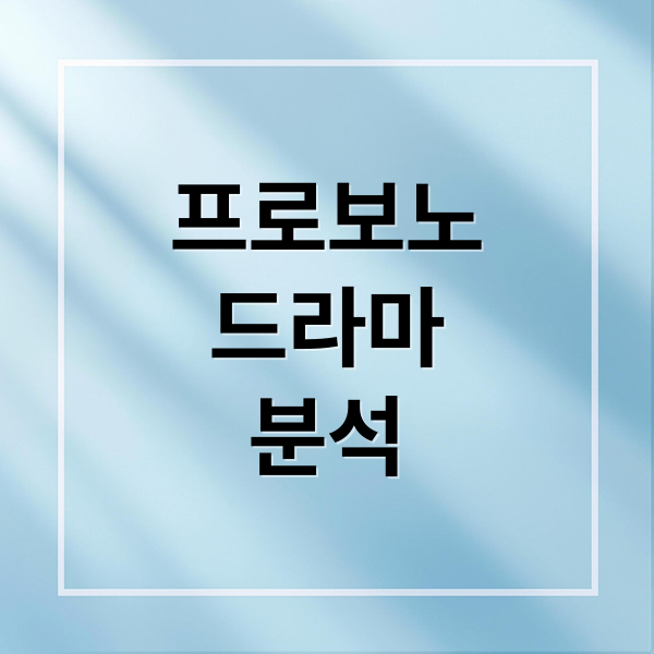 tvN 드라마 프로보노 완벽 분석