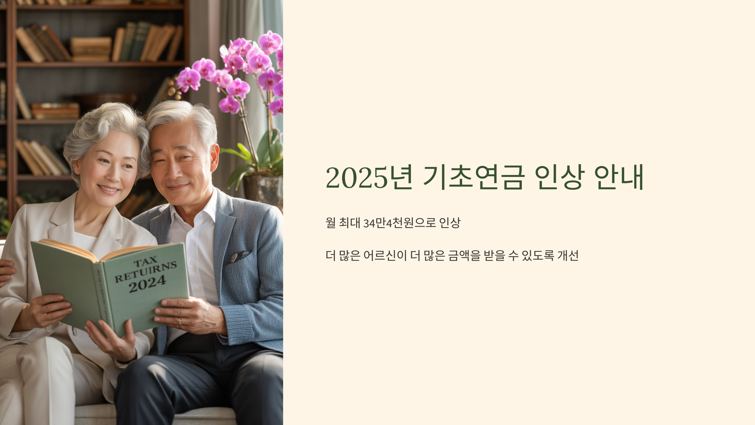 2025년 기초연금 인상 안내