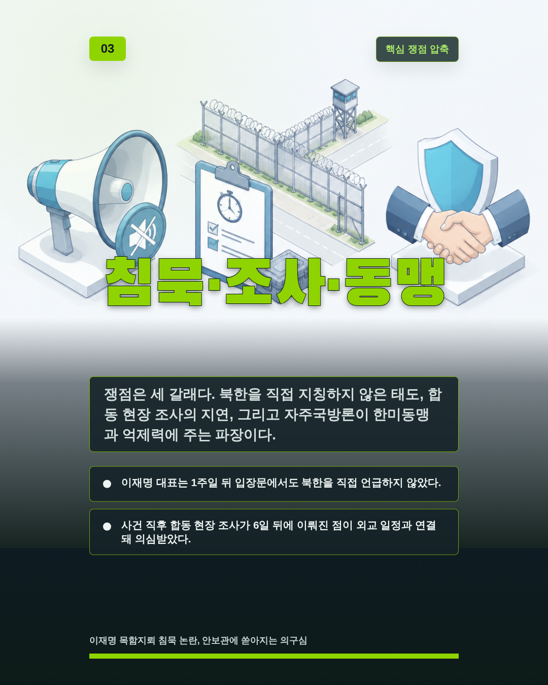 침묵&middot;조사&middot;동맹