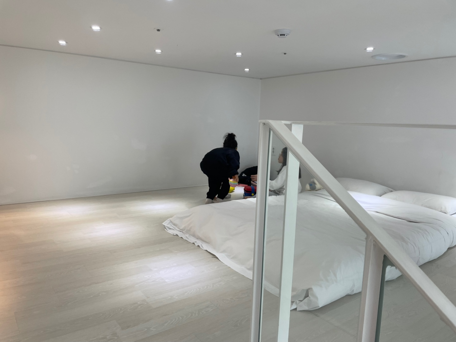 더헤이븐리조트 복층 침대 사진