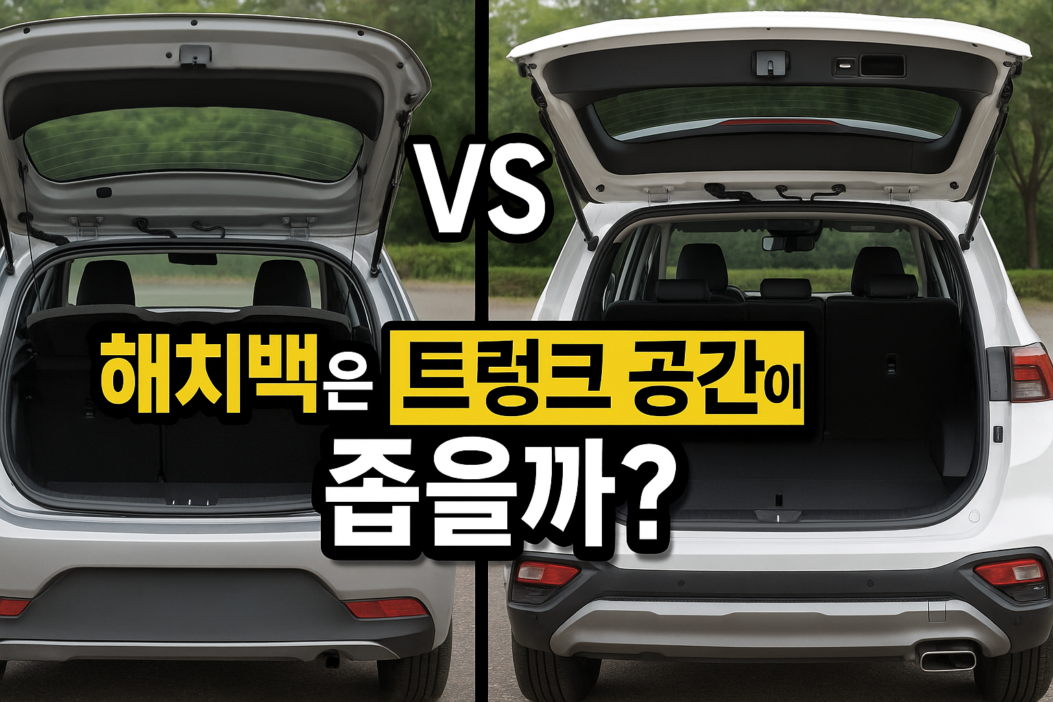 해치백은 트렁크 공간이 좁을까?