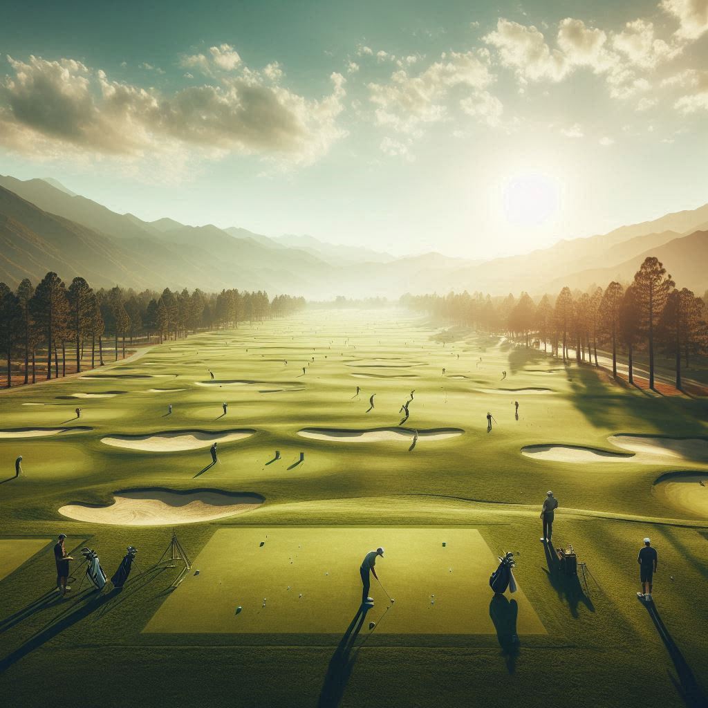 실외골프연습장 배경