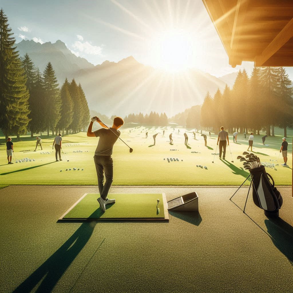 실외골프연습장 배경