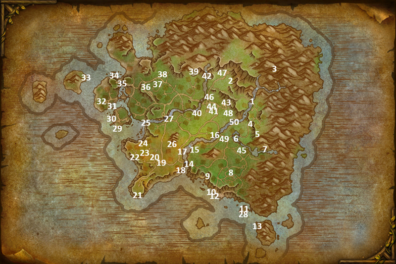 개척자의 터전(얼라) 위치 표시