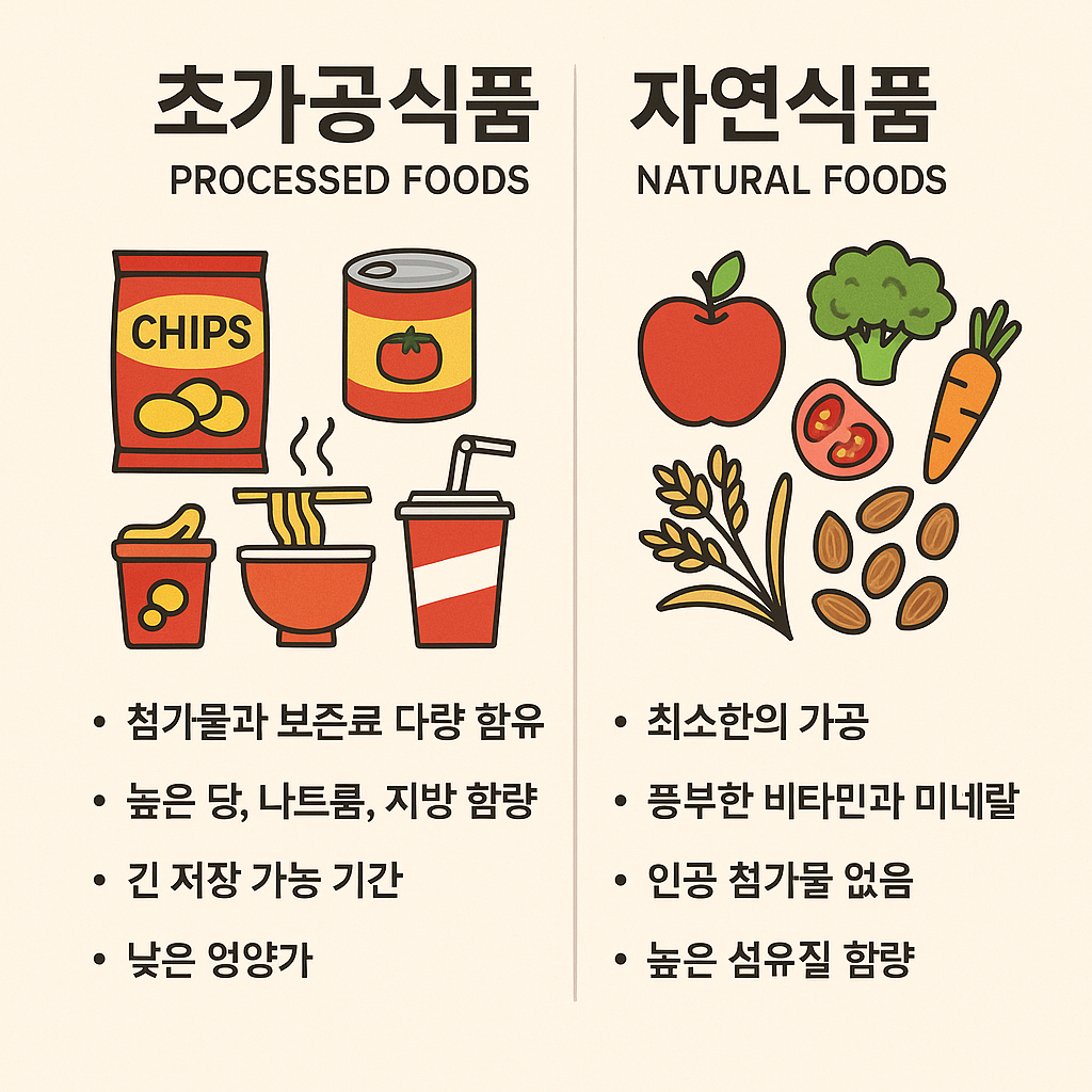 초가공식품과 건강 및 다이어트