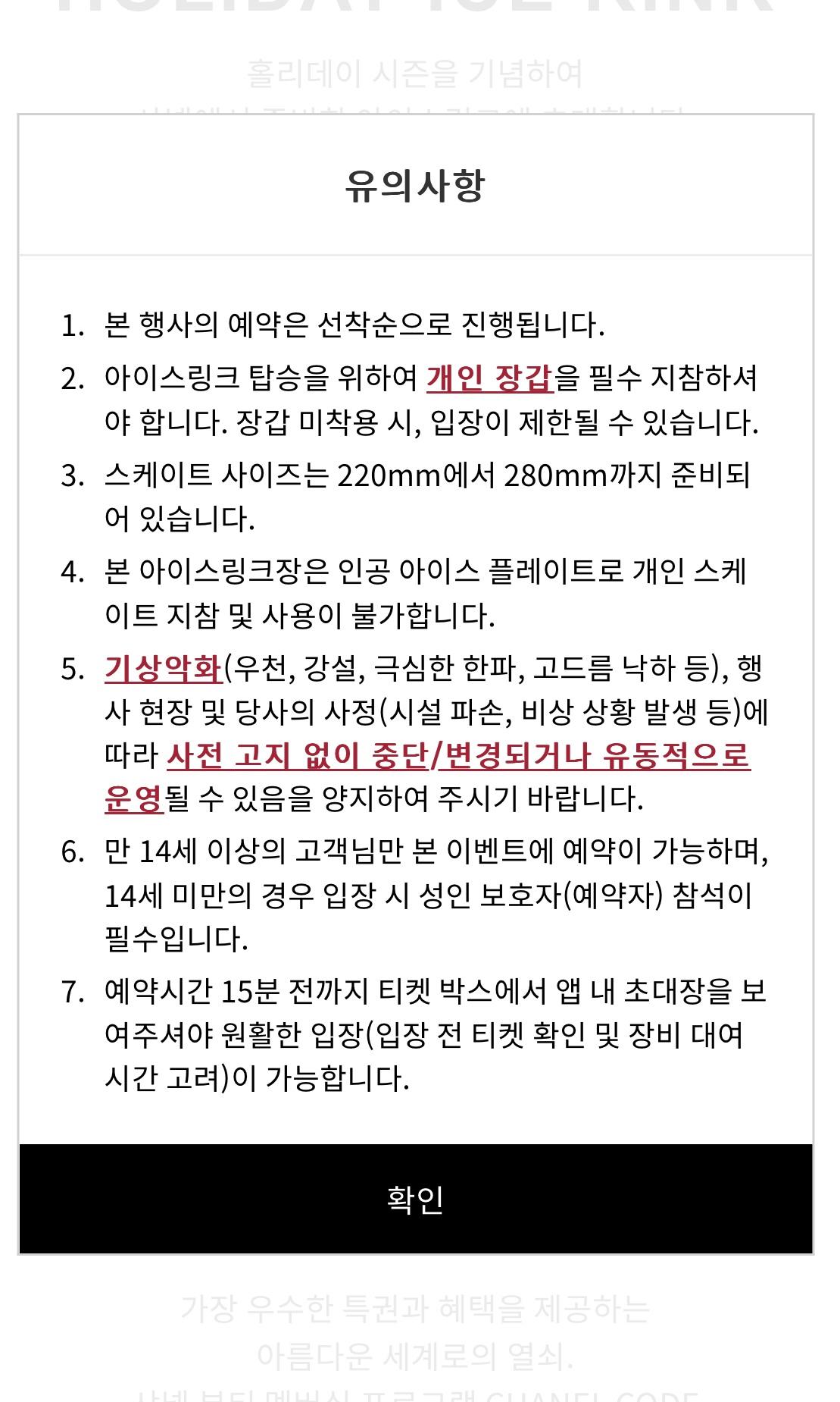 샤넬 아이스링크