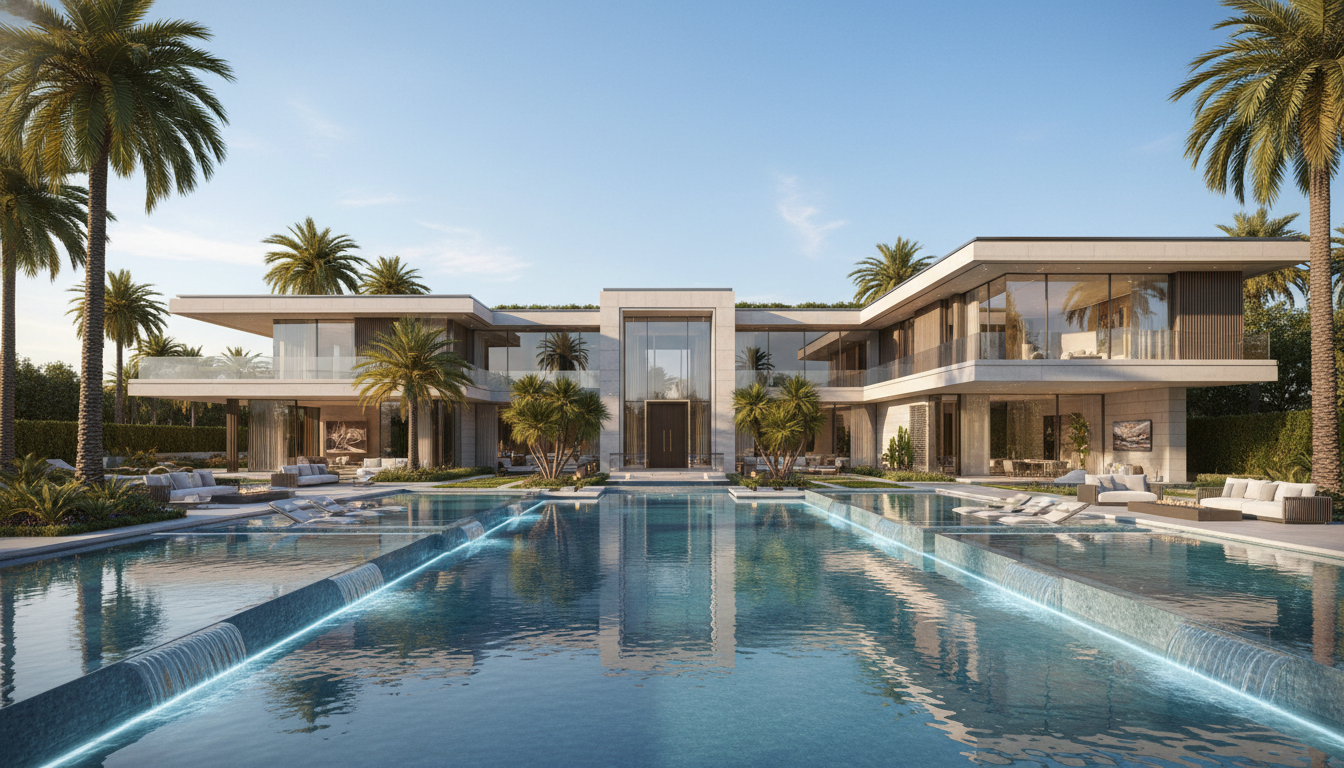 수영장과 정원이 돋보이는 김병세의 LA 300평 초호화 대저택 전경