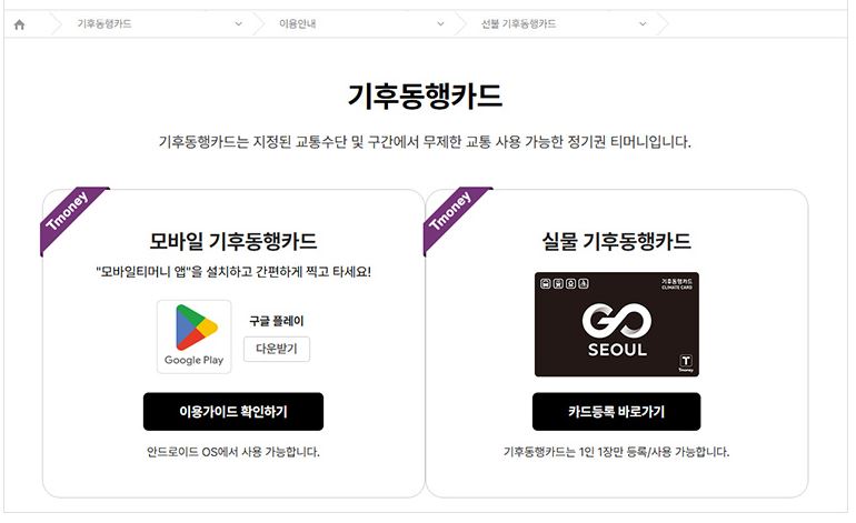 서울시가 기후동행카드 30일권 이용자에게 월 3만 원 페이백을 지급한다.
