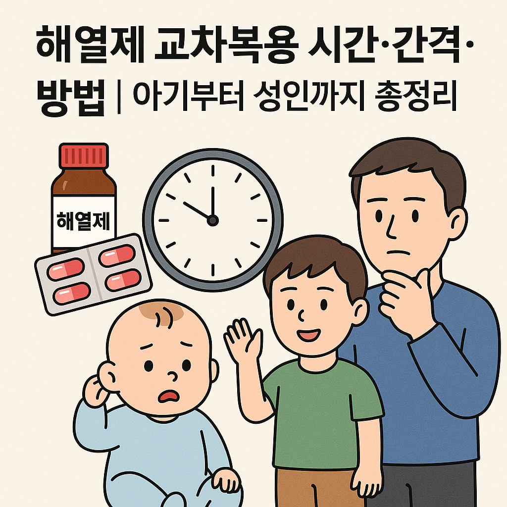 해열제교차복용-시간-간격-방법-아기-성인