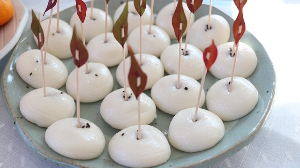 부모님을 위한 저당 설기 만들기