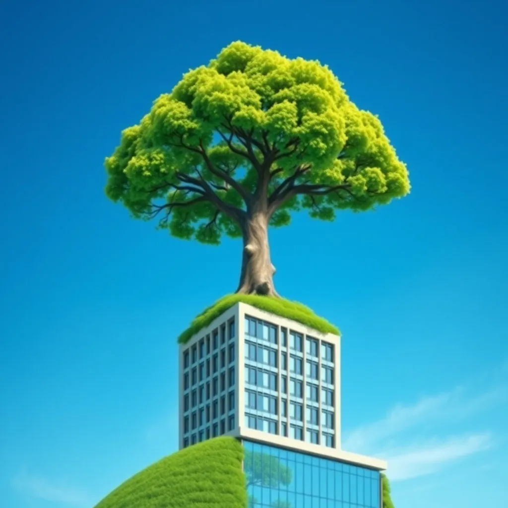 성장하는 나무 또는 안정적인 기반 위에 우뚝 선 건물을 연상시키는 디자인으로, 명인제약의 장기적인 비전과 경영 철학을 표현합니다.