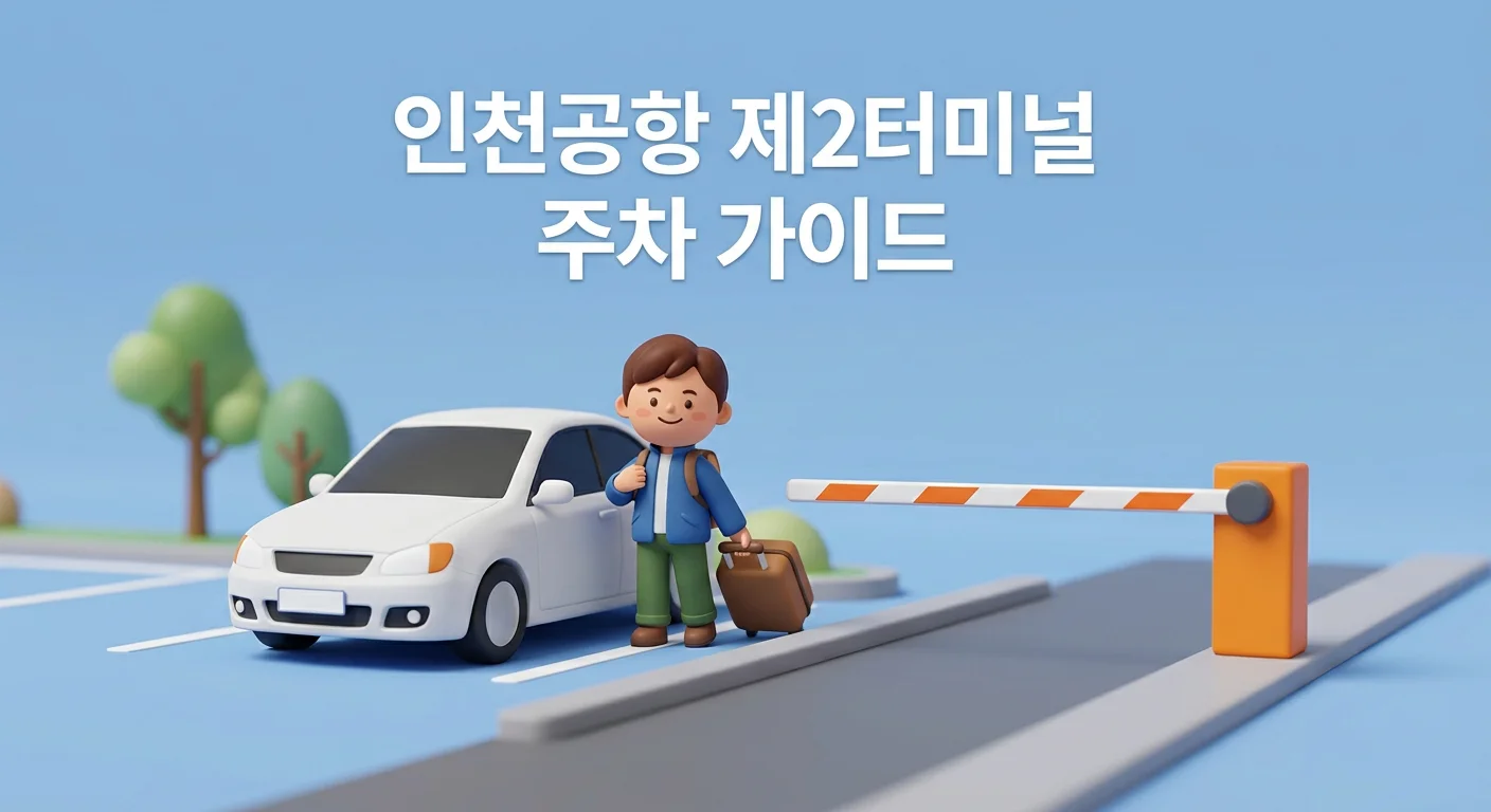 인천국제공항 제2터미널 단기, 장기 주차장, 예약서비스 사용방법