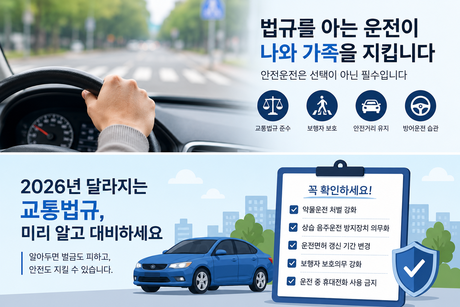2026년 변경된 운전 꼭 확인