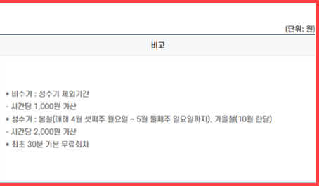 황매산 철쭉축제 주차 요금