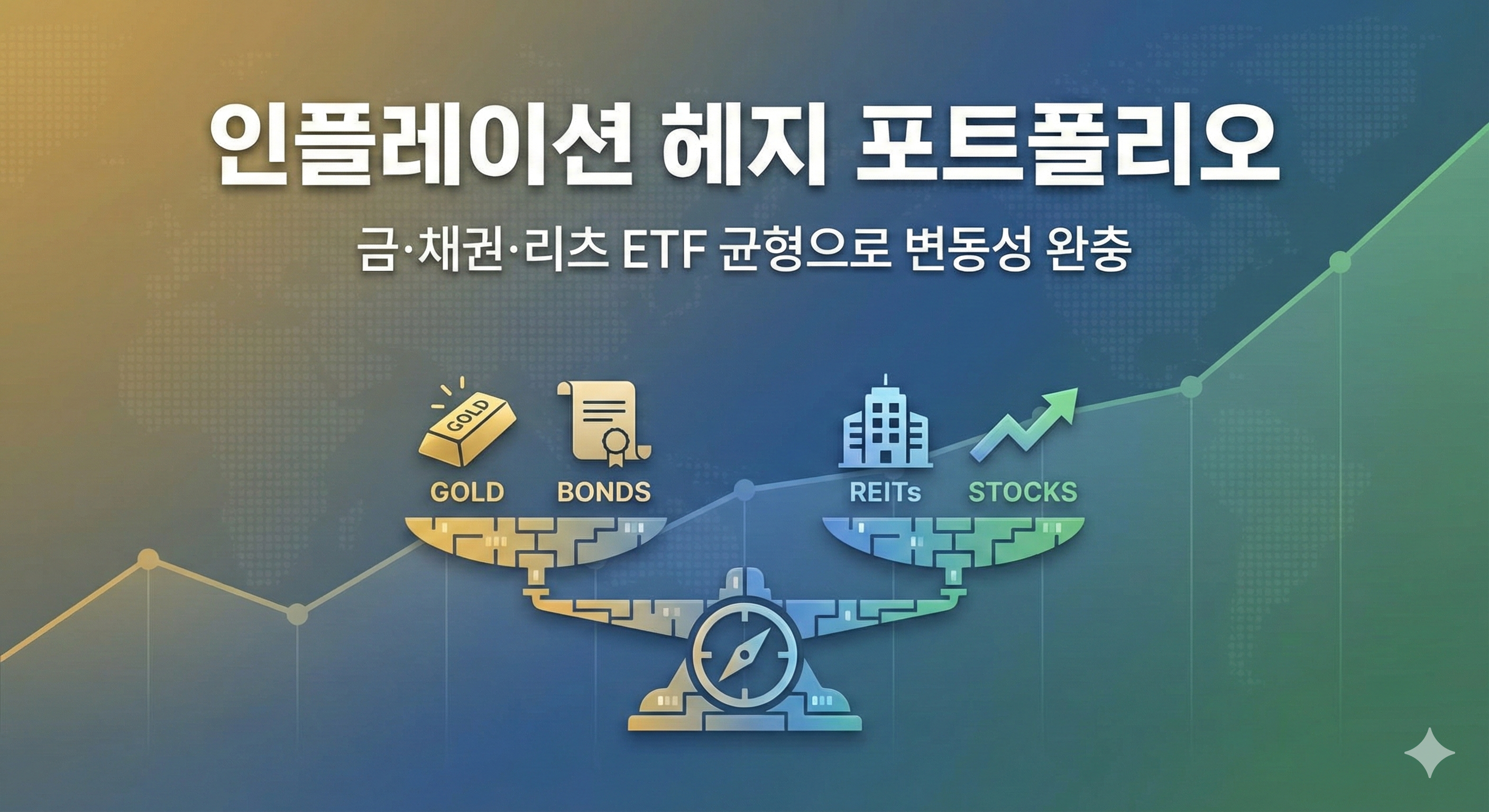 인플레이션 파도 넘는 4050 생존 전략 금·채권·리츠 ETF 황금비율