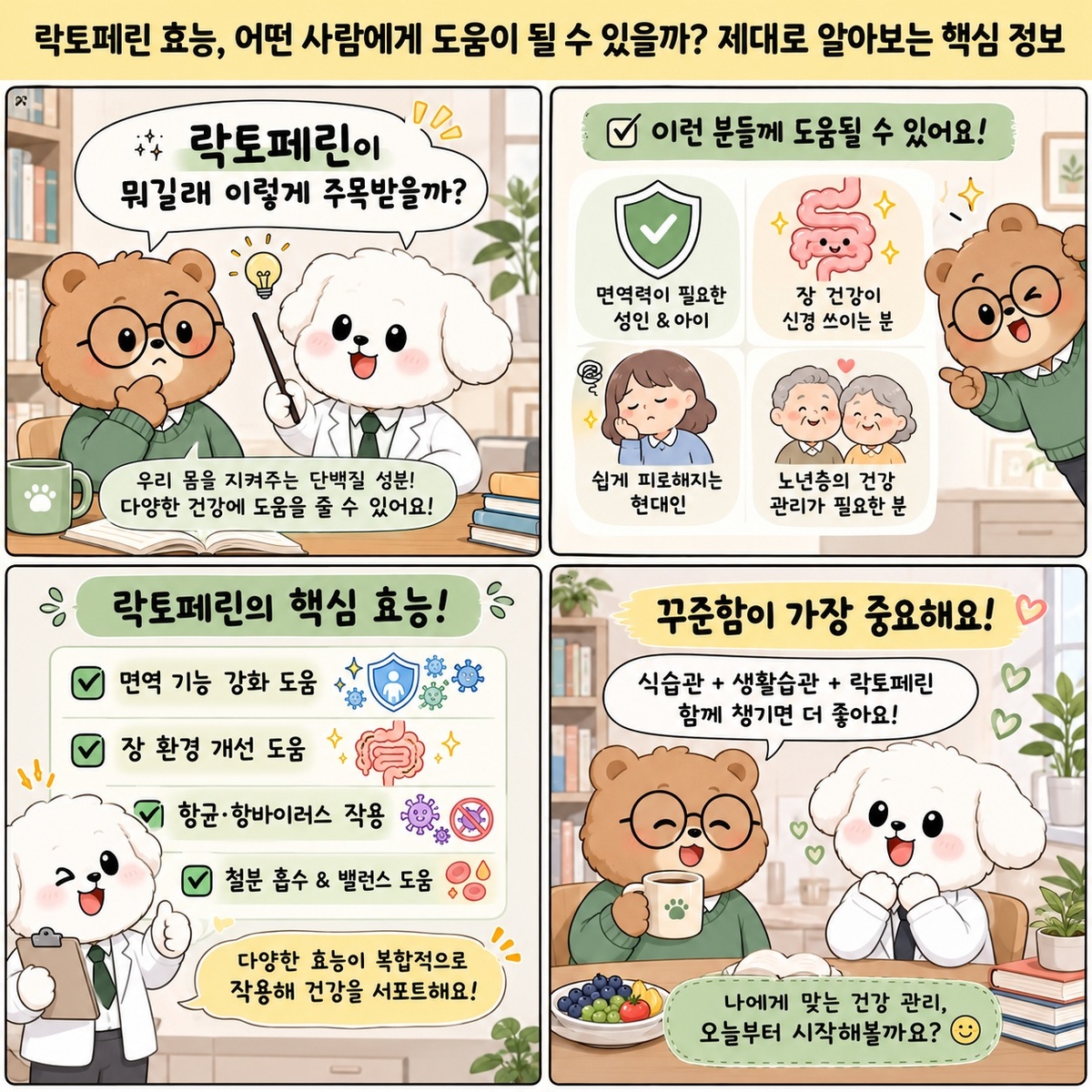 락토페린 효능, 어떤 사람에게 도움이 될 수 있을까? 제대로 알아보는 핵심 정보