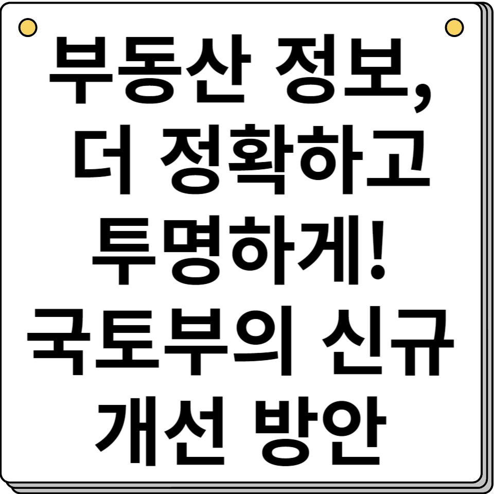 국토부 부동산 거래 관리 시스템 오류 개선 차세대 시스템